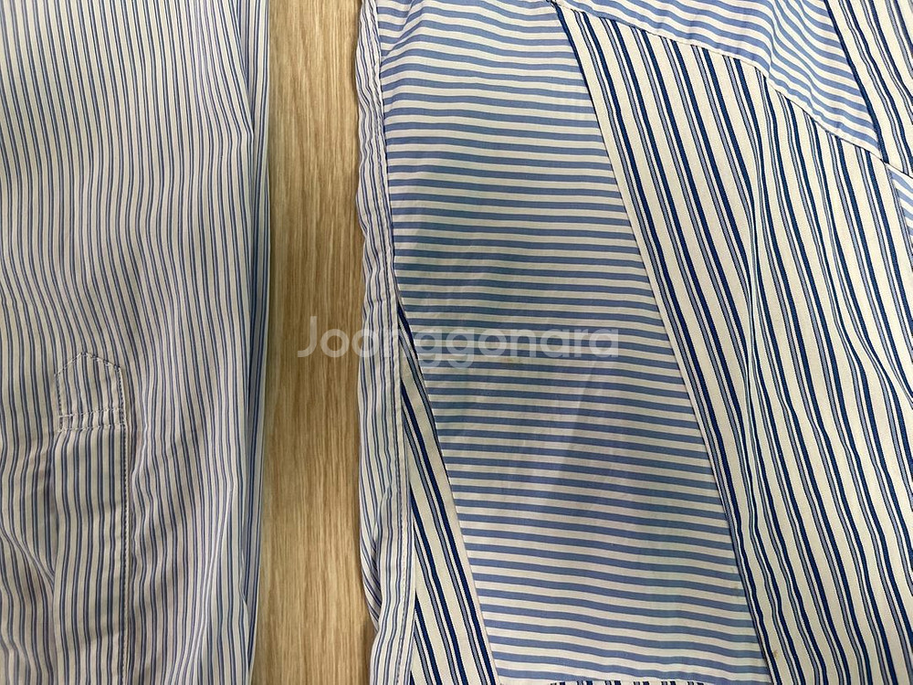 꼼데가르송 셔츠 네지레 블루 스트라이프 셔츠 AD201--3