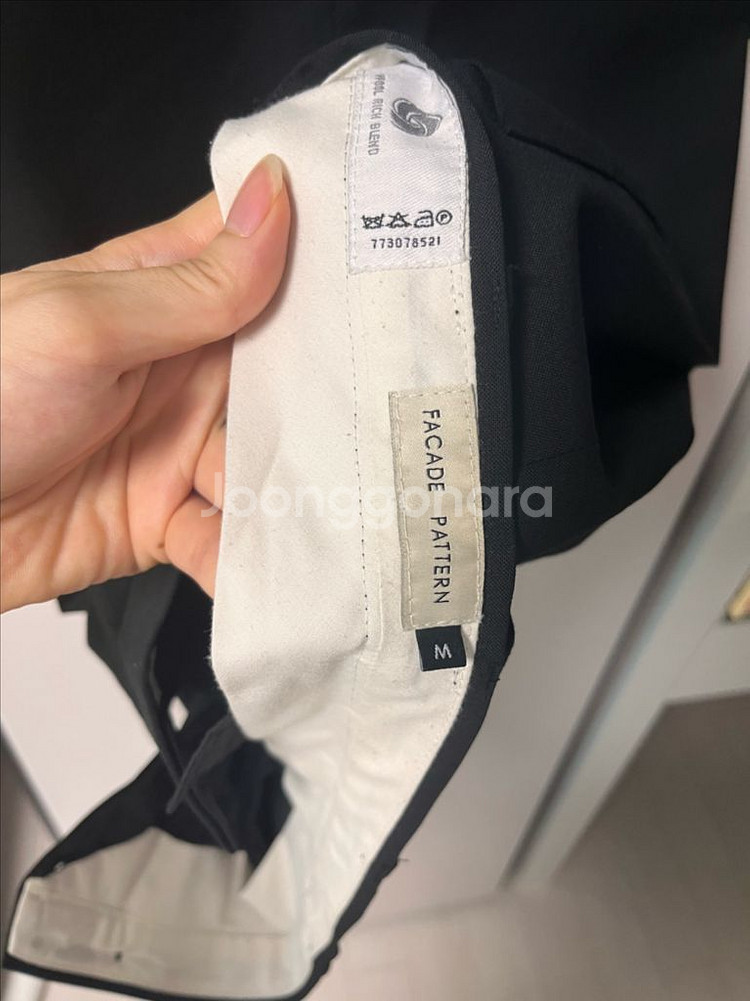 파사드패턴 써머울 와이드팬츠 M사이즈--9