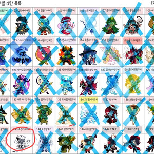 쿠키런띠부씰 4탄 교환,최애의 아이도 있음