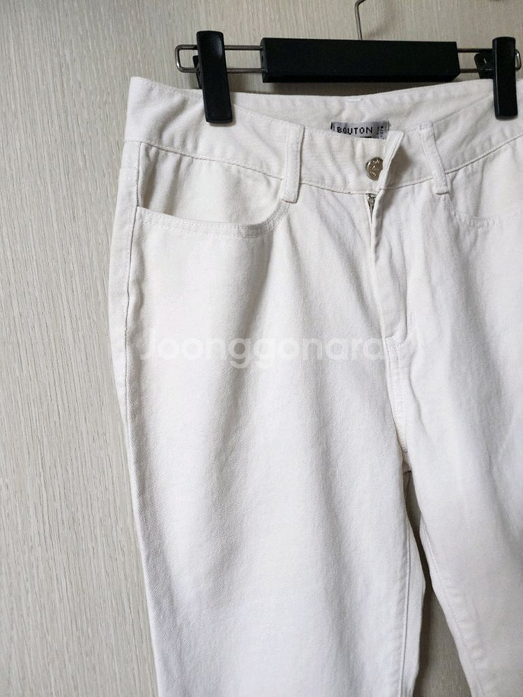 브통 BOUTON 화이트 진 데님 팬츠 M--2
