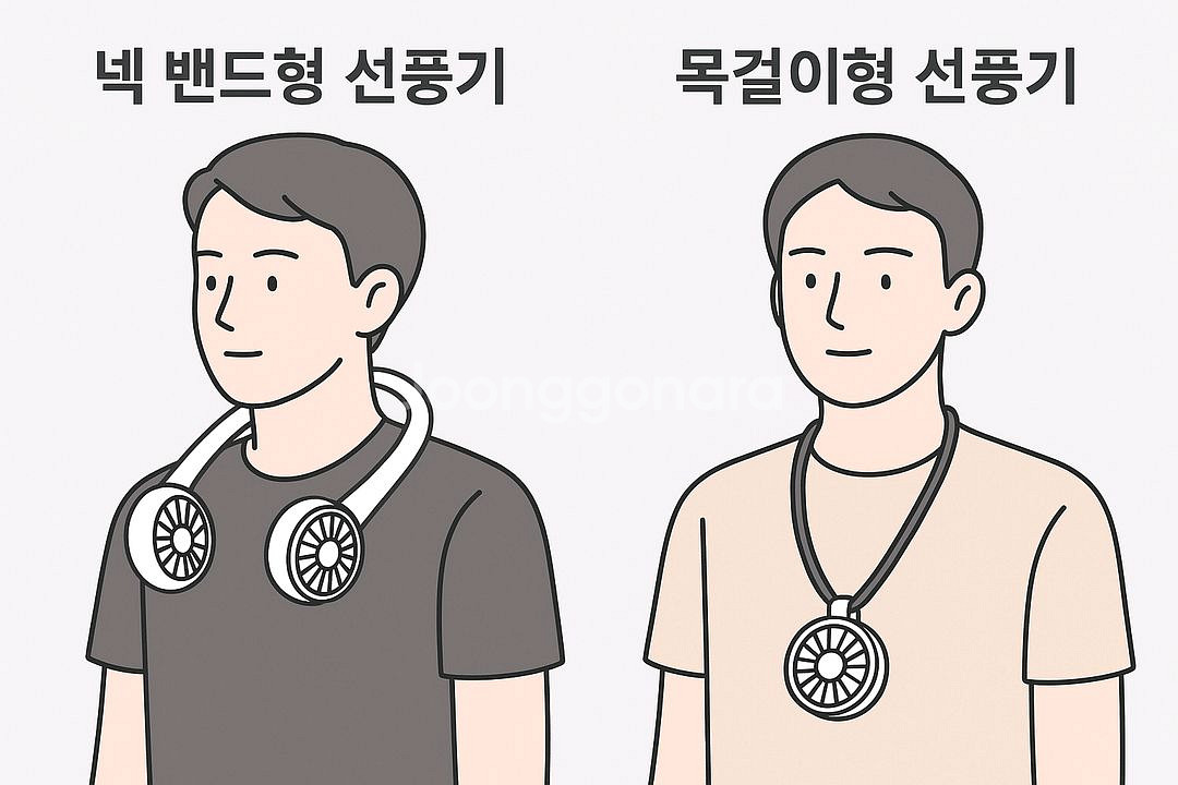 휴대용 넥밴드 형 선풍기--4