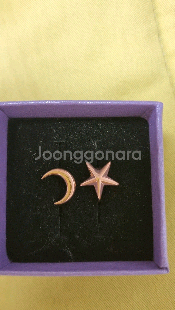 14k 달 별 원터치 귀걸이--3