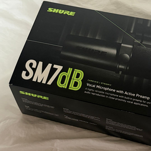 슈어 sm7db 새상품입니다!
