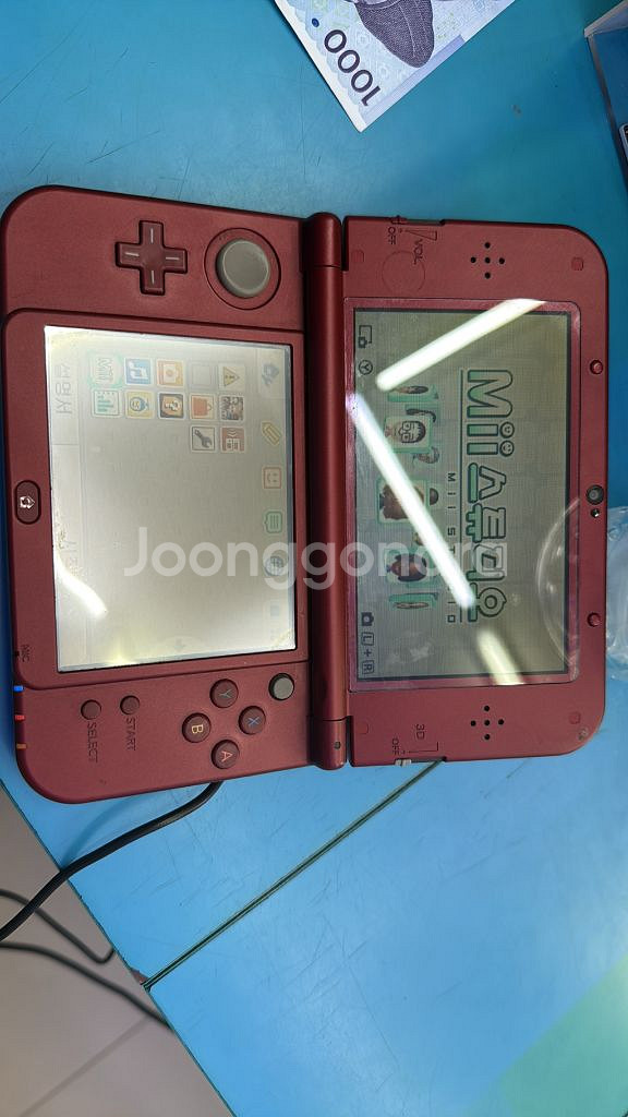 뉴 닌텐도 3ds xl 빨강색 팝니다--1