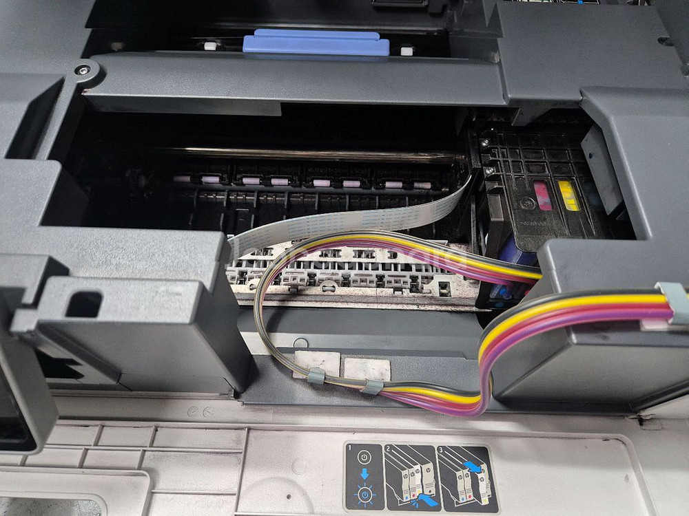 중고 무한복합기HP9015ㅡ복사,스캔,인쇄,팩스--9