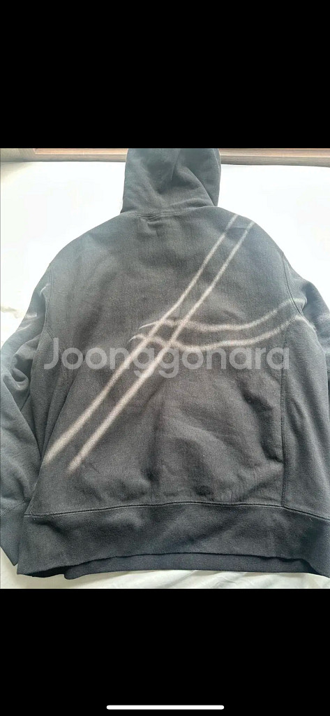 (L) 20FW 슈프림 S 로고 후드티 블랙--2