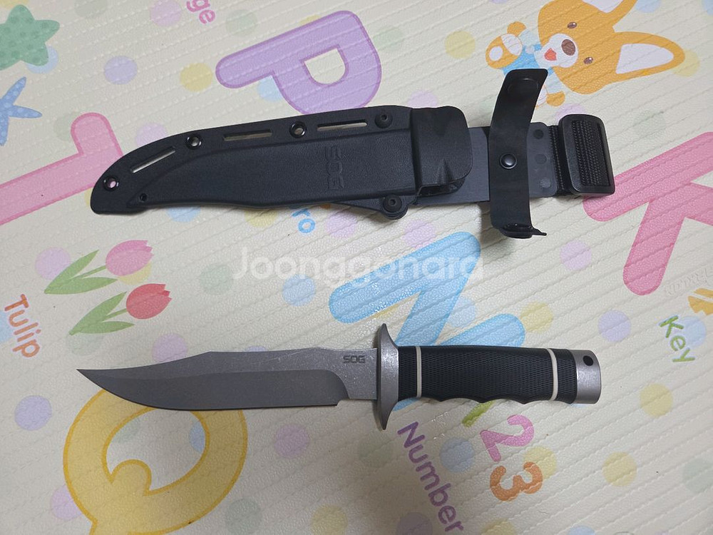 SOG 테크 보위 스톤워시 나이프 풀박스--0
