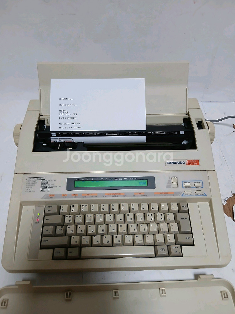 삼성 메모리 전동 타자기 TQ-12M--0