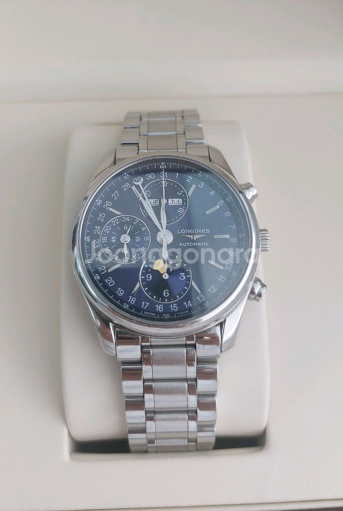 론진 마스터콜렉션 문페이즈 크로노그래프 40mm--0