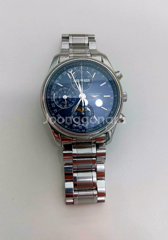 론진 마스터콜렉션 문페이즈 크로노그래프 40mm--2