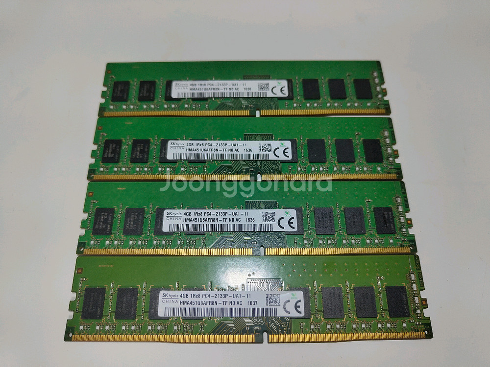 하이닉스 DDR4 2133 4GB 램 4개 일괄--0