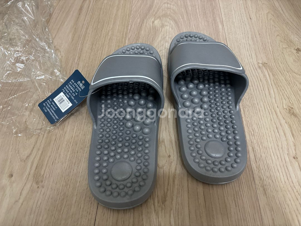 지압슬리퍼 260 그레이--0