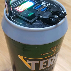 캠핑 갬성 맥주캔 파워뱅크 맥뱅(12.6V 14A).