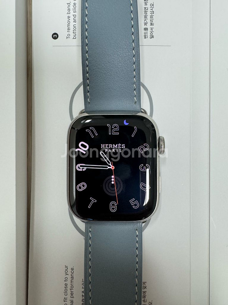 애플워치7 에르메스 45mm 실버--0