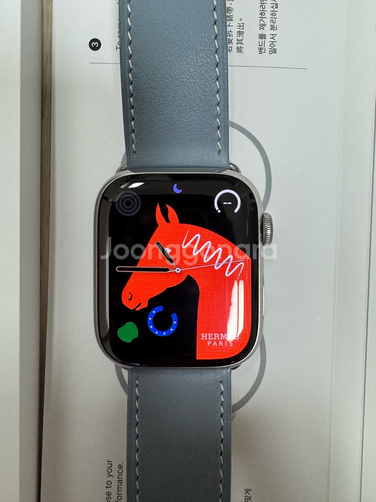 애플워치7 에르메스 45mm 실버--2