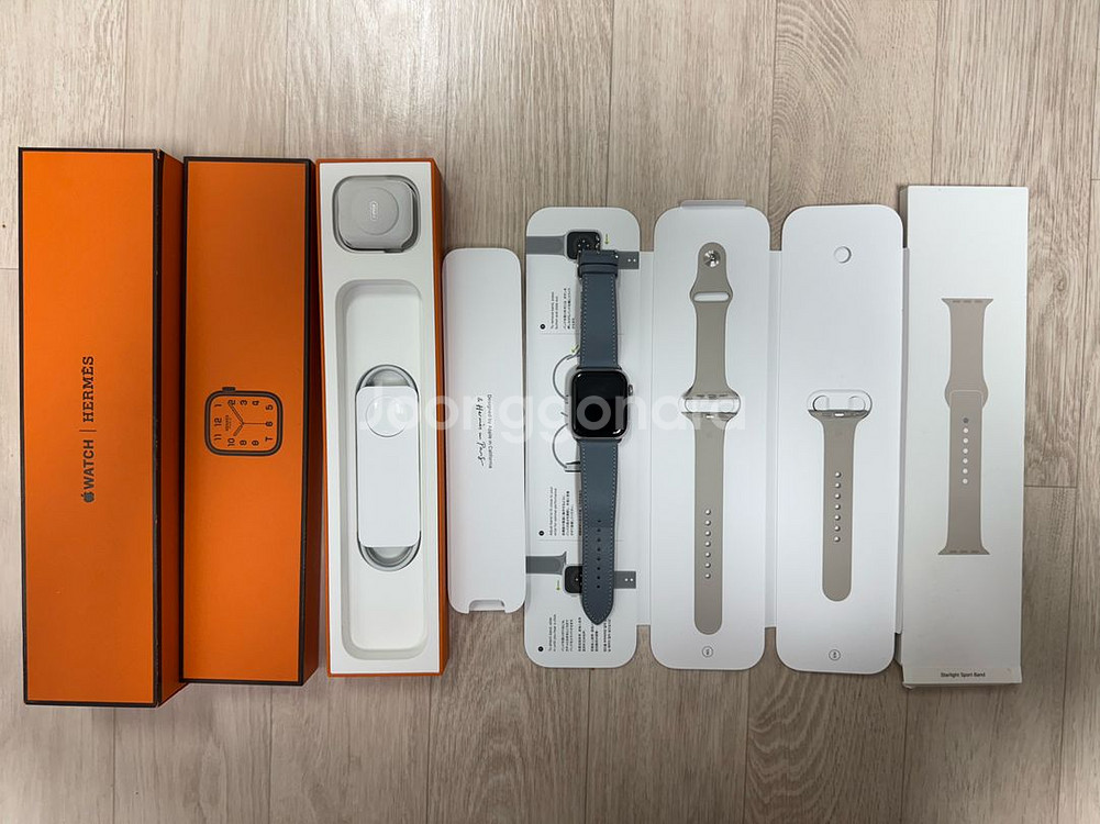 애플워치7 에르메스 45mm 실버--3
