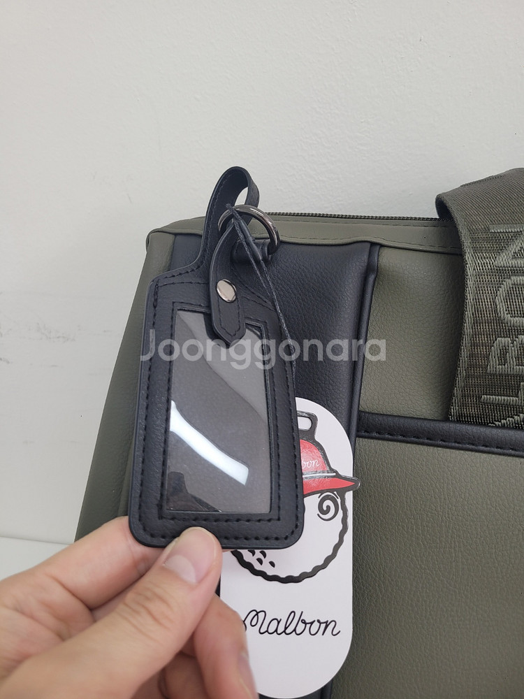 말본 골프 뉴베이직 보스턴백 카키 새상품--7