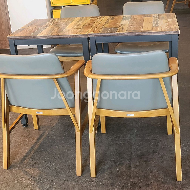 카페 테이블 + 4인용 의자--0