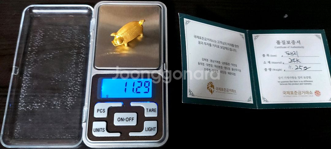 (부산) 24k 순금 금돼지--1