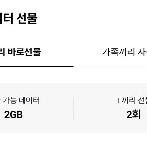 skt 데이터 2기가 팝니다