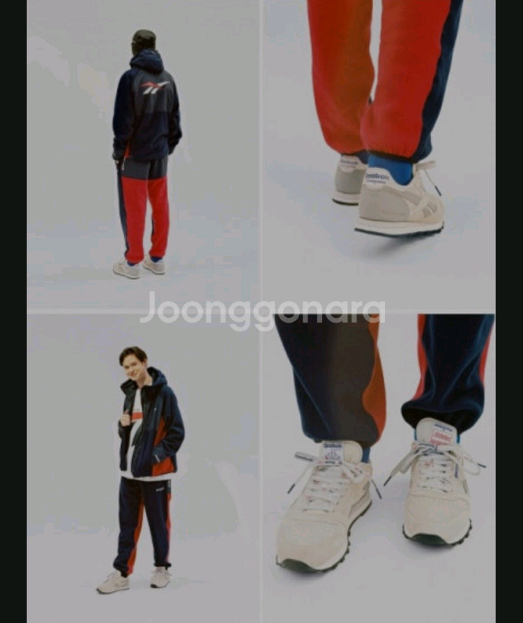 리복x디스이즈네버댓 후리스셋업 XL--5