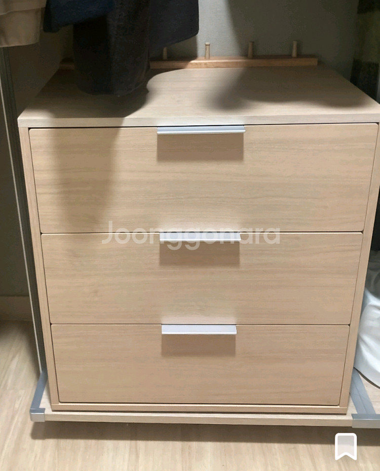 드레스룸 시스템 3단 서랍장 3만원 판매--0