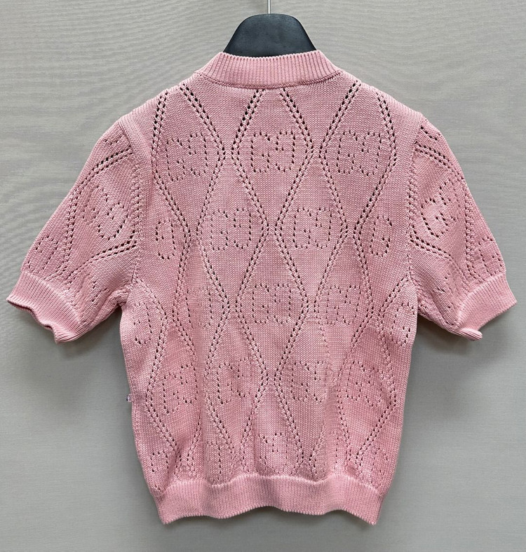 구찌 우먼스 GG 비즈 반팔 니트 ( 44 )--3