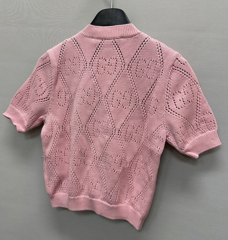 구찌 우먼스 GG 비즈 반팔 니트 ( 44 )--4