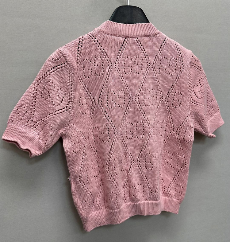 구찌 우먼스 GG 비즈 반팔 니트 ( 44 )--5