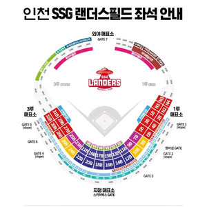 인천 SSG 8/16 토요일 프렌들리존 2연석 야구티켓
