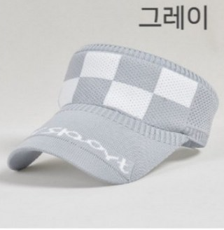 여름 여성 스포츠 골프 니트 자외선차단 밴드 썬캡 모자--2