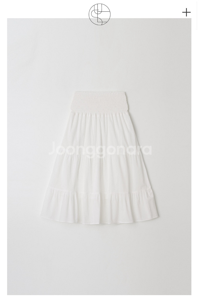 윤슬샵 tiered smoke skirt--0