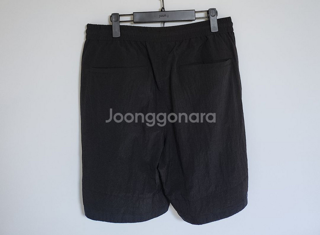 46 준지 블랙 나일론 지퍼 반바지 팬츠 JC2525P--3