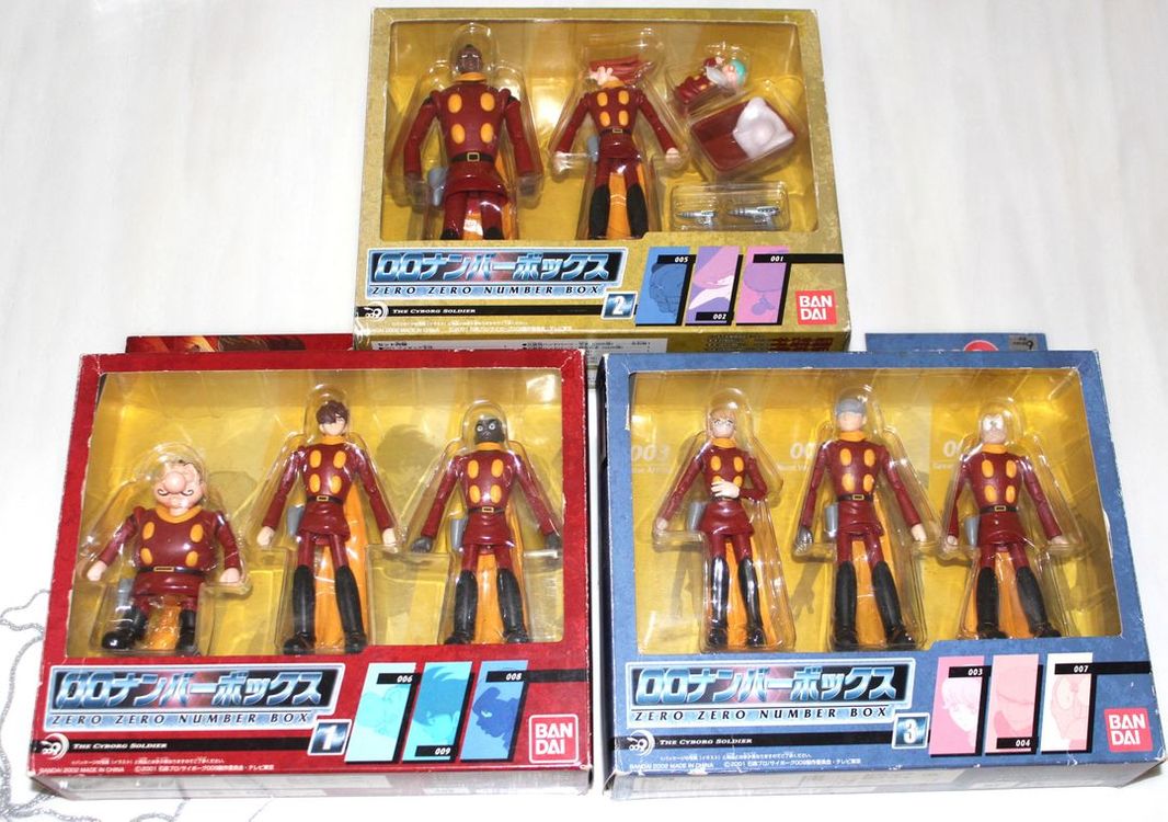 반다이 사이보그009 3종 박스세트 피규어--1