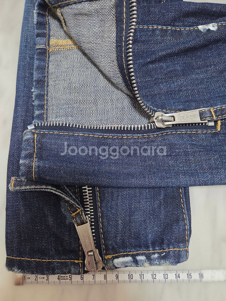 디스퀘어드 콜마이너2 바이커핏 데님팬츠--1