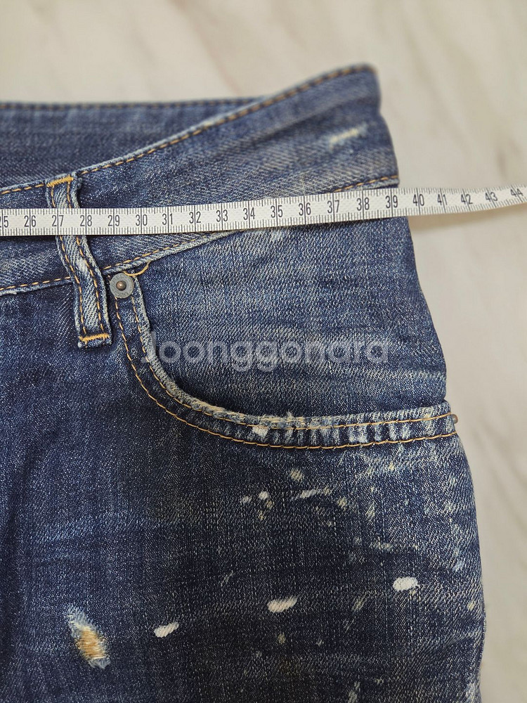 디스퀘어드 콜마이너2 바이커핏 데님팬츠--3