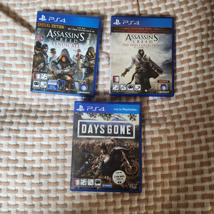 (가격내림) PS4 데이즈곤, 어쌔신크리드 팝니다.