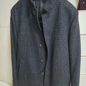 OLZEN 체크 코트 105