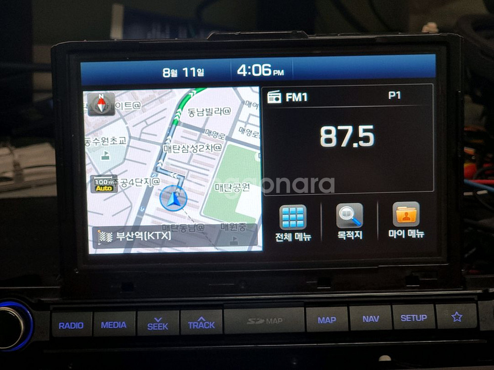 아반떼AD 순정네비 AVN 5세대 8인치--0