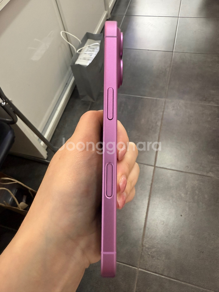 S급)아이폰16 핑크 256GB/100%--5
