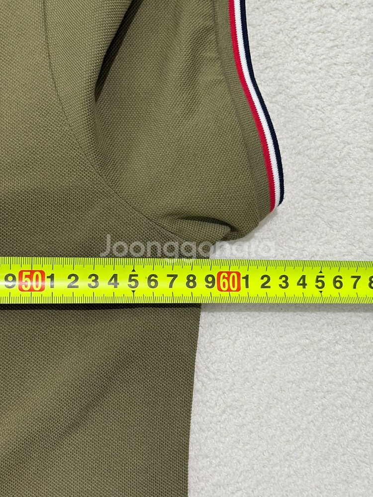 몽클레어 폴로 티셔츠 카라티 XL사이즈 카키--5