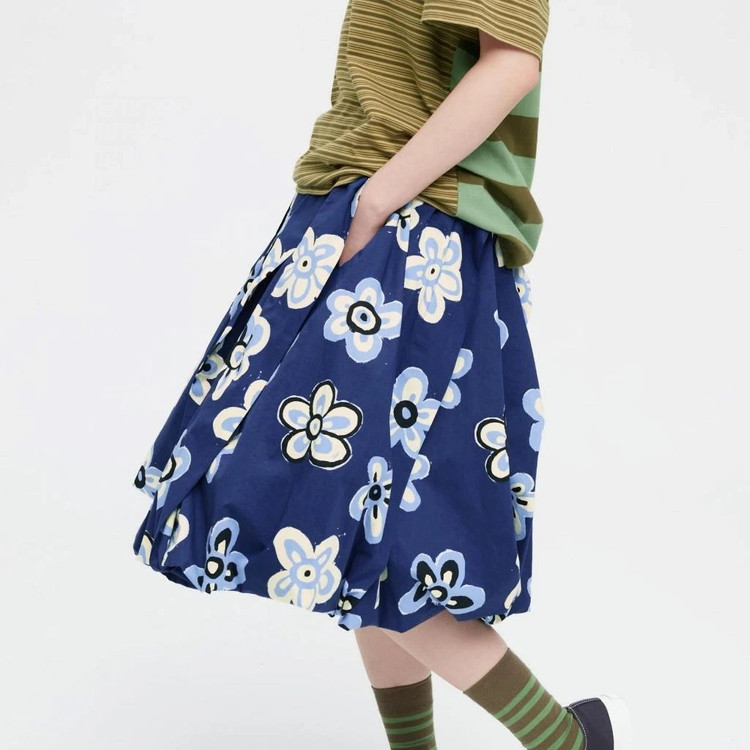 유니클로 x 마르니 벌룬 스커트 플라워--4