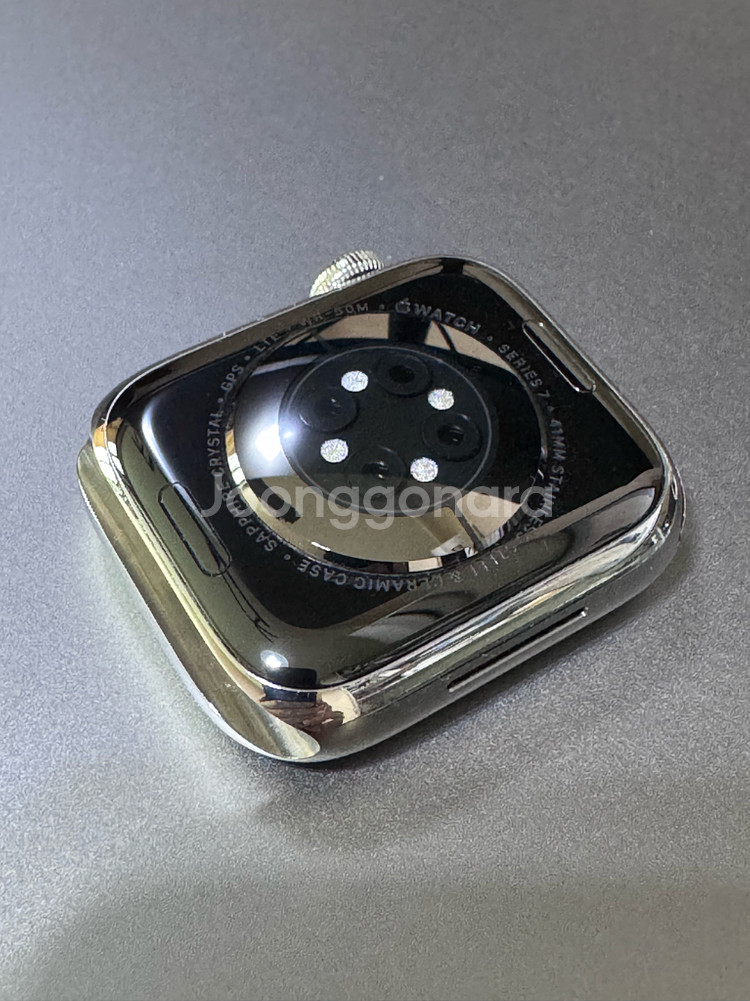 애플워치7 41mm 스테인리스 실버 판매합니다--1