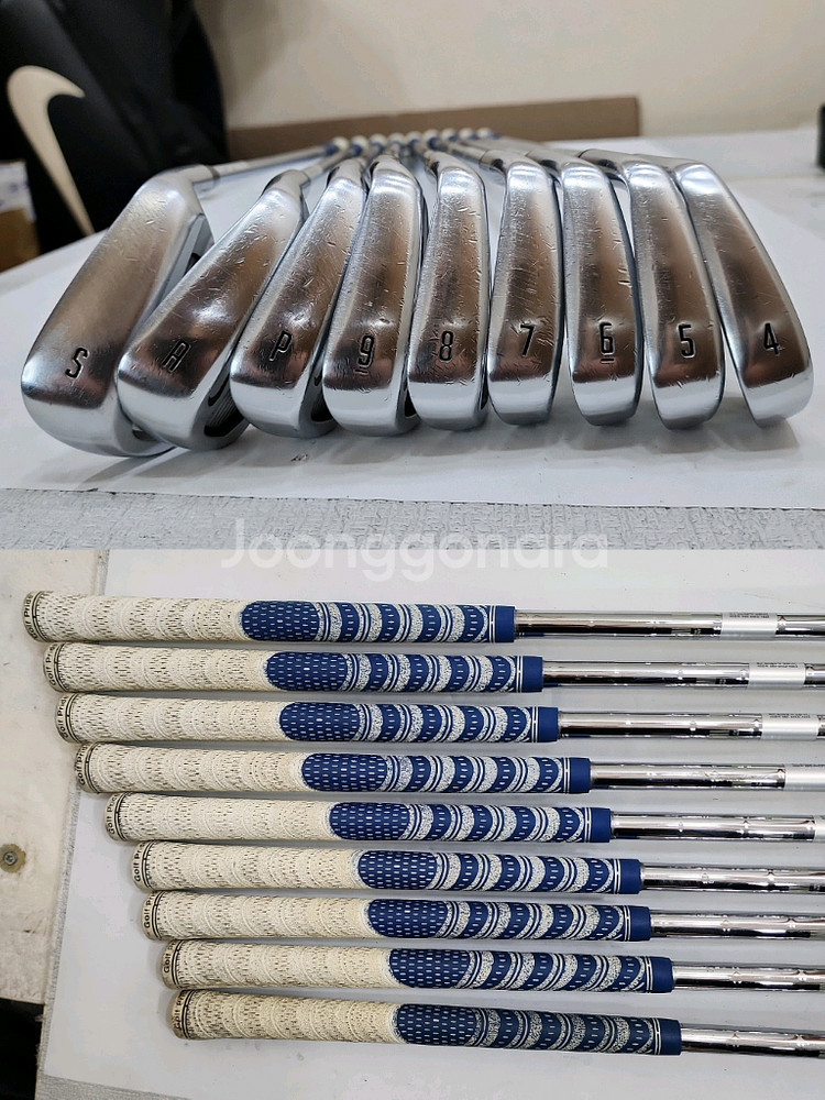 나이키 경량스틸 아이언 등 남성용 중고골프채 풀세트--2