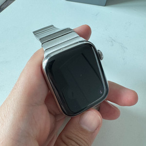 애플워치 9 스테인리스 실버 gps + 셀룰러 45mm