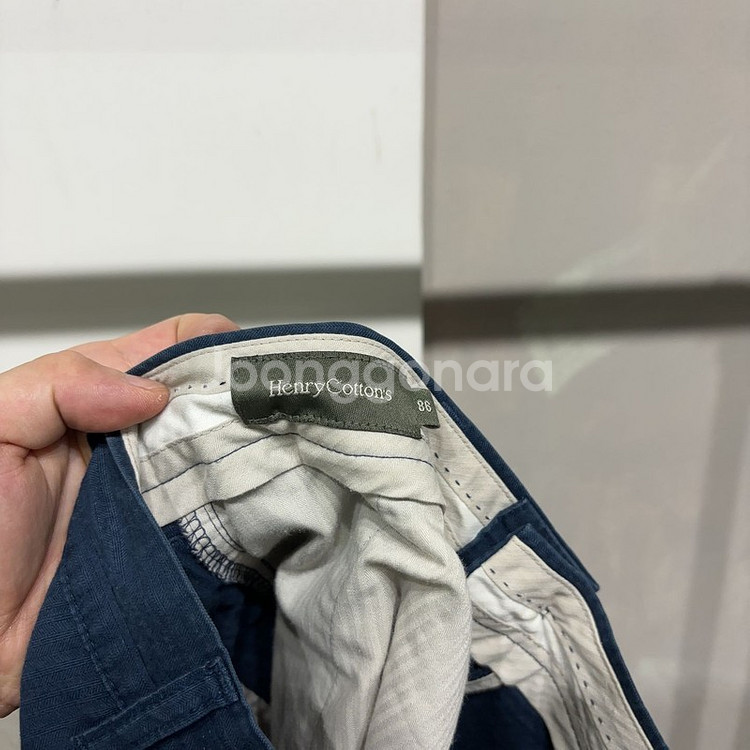 (32~33인치) 헨리코튼 캐주얼 클래식 면반바지--5