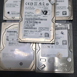 노트북하드 HDD 750기가 5개
