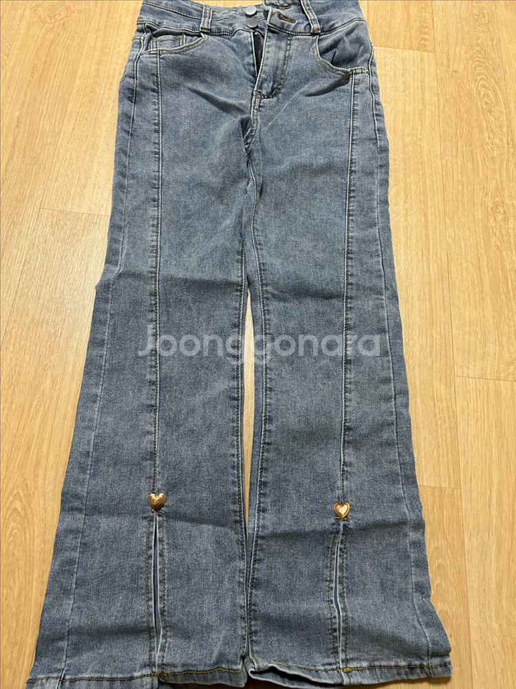 여름 데님 부츠컷 바지--0