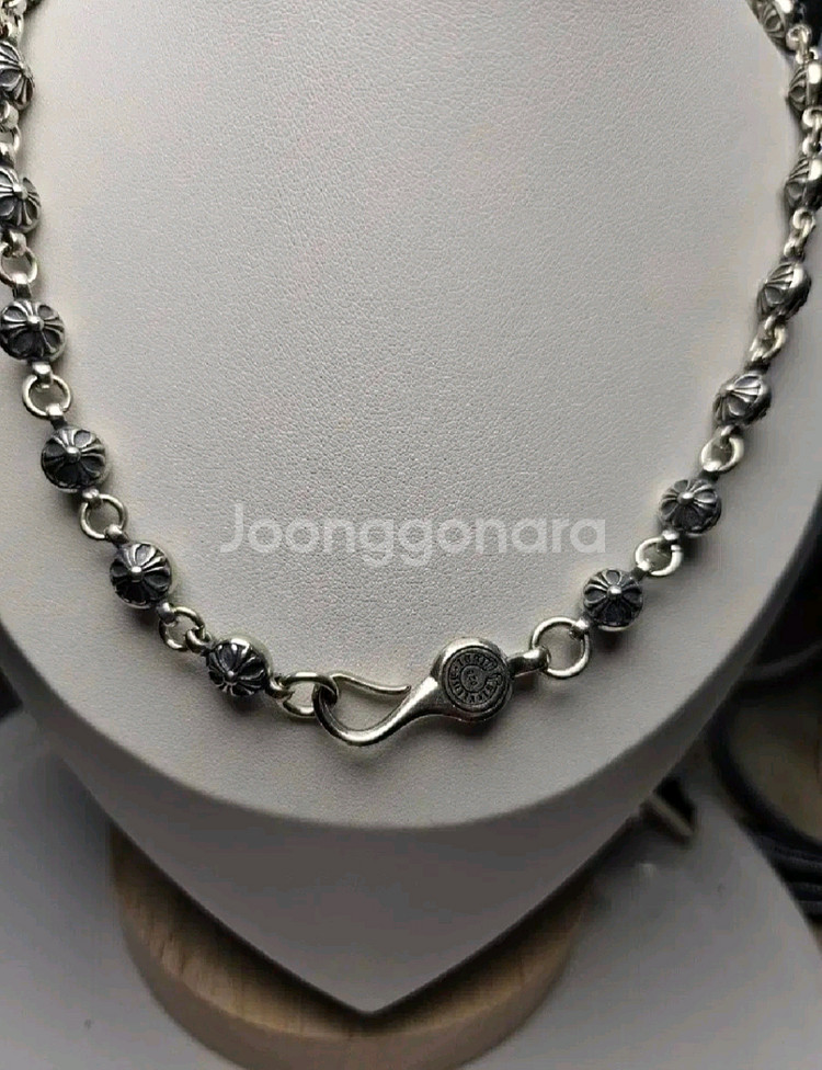 크롬하츠 십자가 크로스볼 체인 목걸이--3