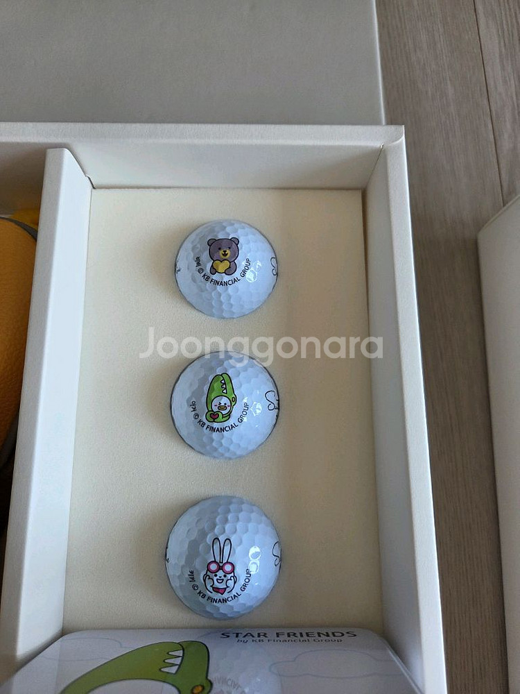 스타 프렌즈 골프 우드커버 1개,골프공3구,볼마커&티--2